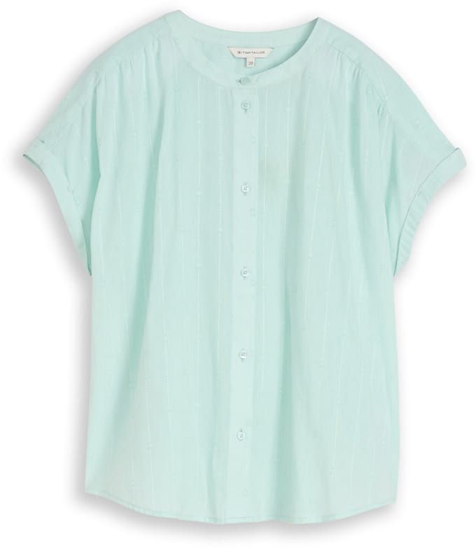 Tom Tailor - Losvallende blouse - Maat 34 - blue haze