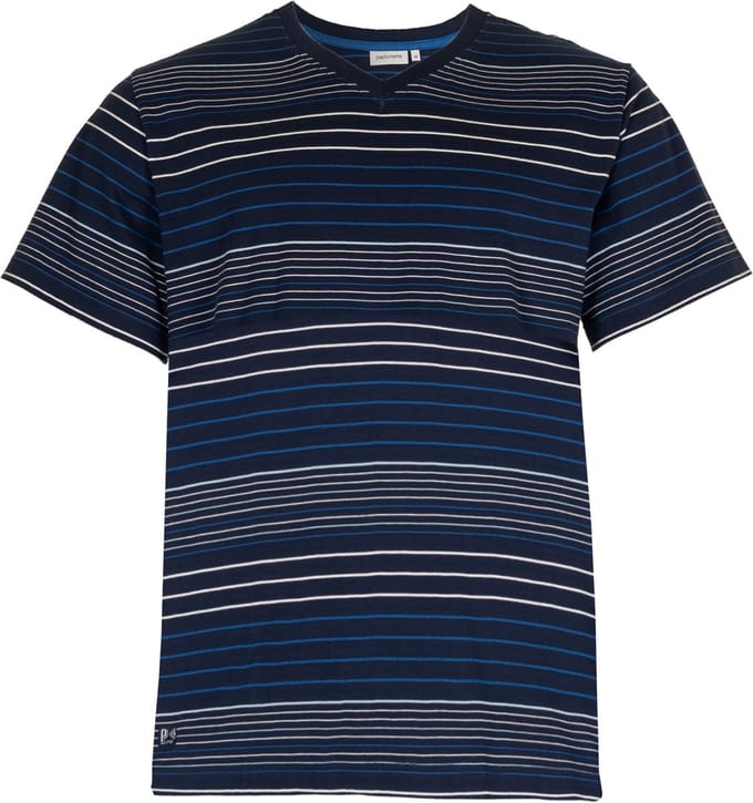 Pastunette - Pyjamashirt - Katoen - Blauw - Gestreept - Korte mouw - Maat XL