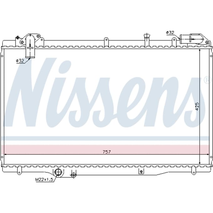 Radiator, motorkoeling NISSENS 63791