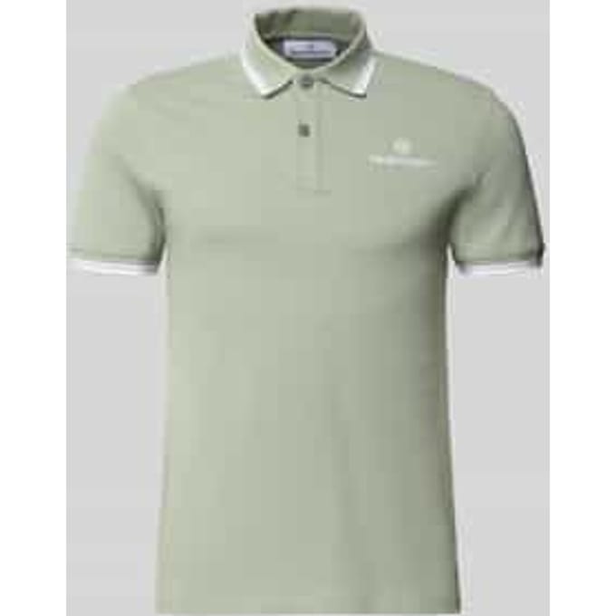 slim fit poloshirt met gestikt logo model 'Reed'