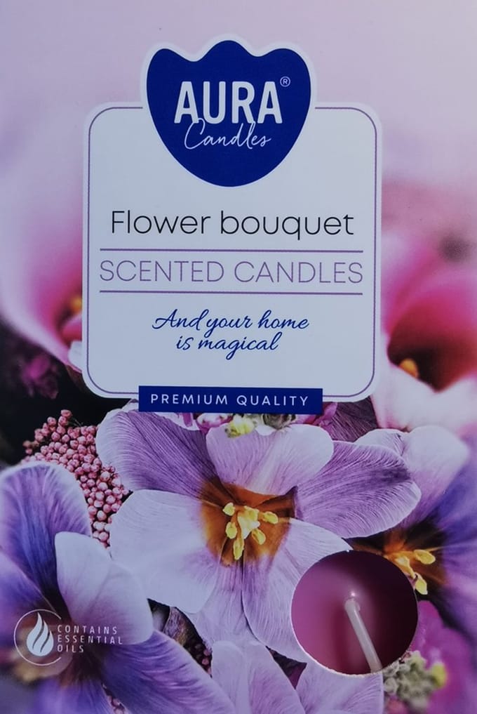 Theelichtjes Bloemen - Geurend - 2 X doos - cadeau - Paraffine
