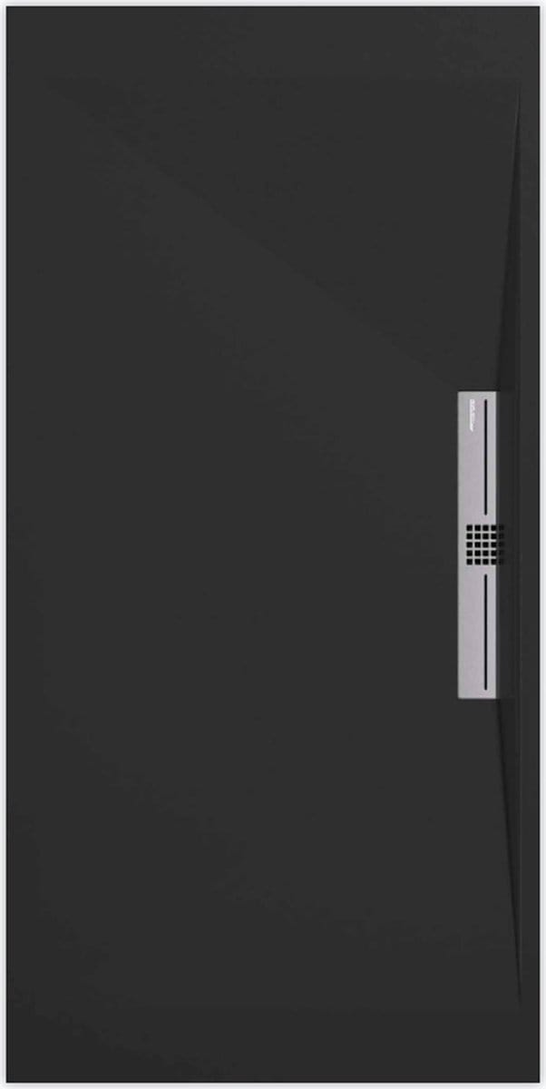 Sanifun douchebak Stone Side Black Smooth 1200 x 700 S