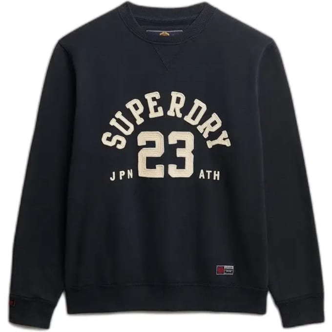 Superdry Vintage Athletic Crew Sweatshirt Blauw Grootte: L