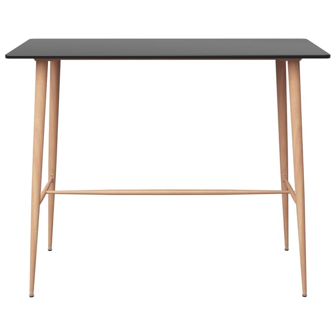 vidaXL - 5-delige - Barset - zwart - en - wit