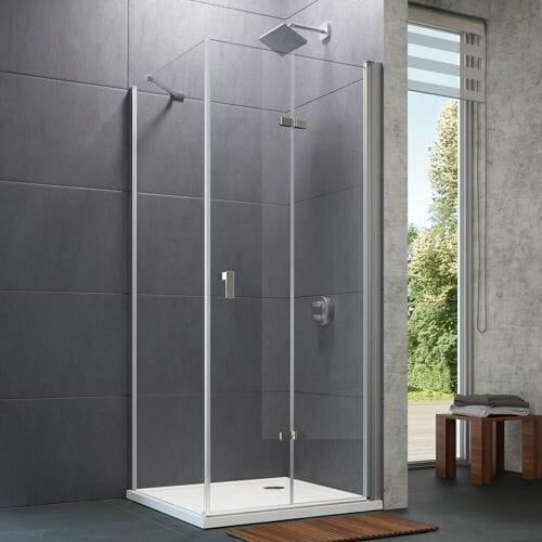 Hüppe Design pure 4-corner swing-folding door 70 x 200 cm, right 8P0907092322
