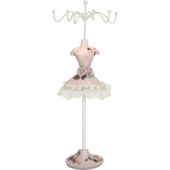 Model Jurk Sieradenrek Houder Exquise Compacte Mannequin Jurk Kettinghouder Sieradendisplays Type 1 beige
