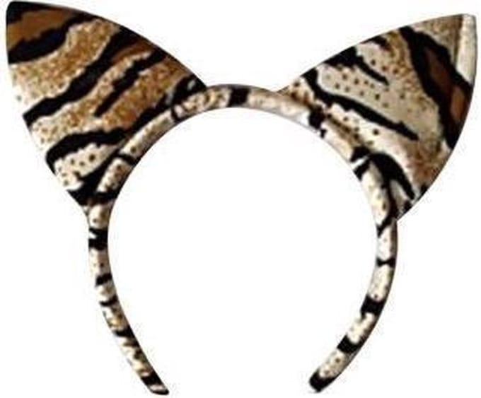 Diadeem - Tijger - Bruin - Wit