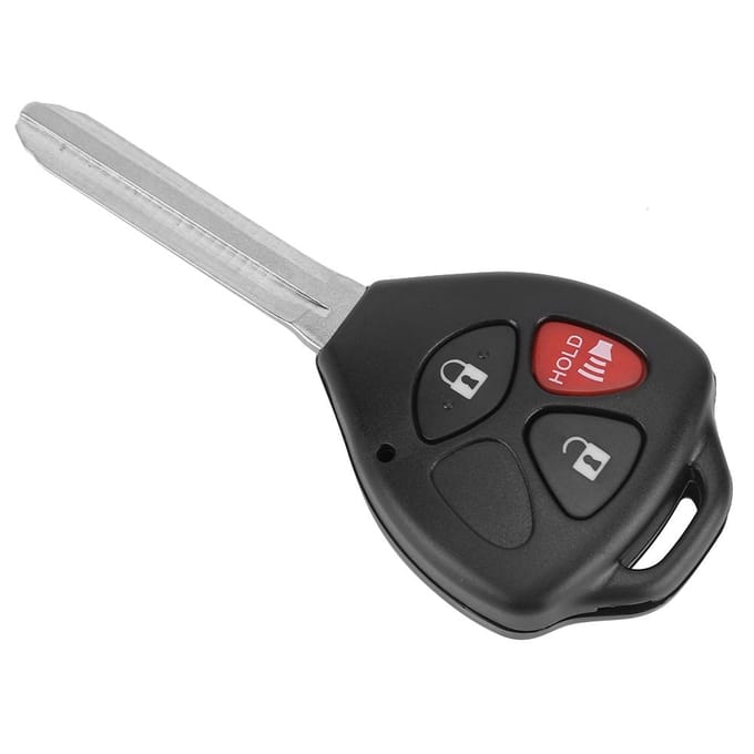 Boîtier de clé télécommande à 3 boutons adapté pour Toyota RAV4 Yaris Venza Matrix Scion white