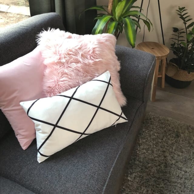 Gek op kussens! Sierkussen soft criss cross | 30 x 50 cm | katoen/polyester