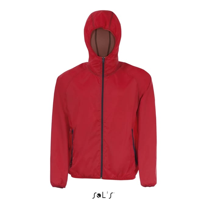 SOL'S Unisex Windbreaker Shore L946 - Red/Black - XL