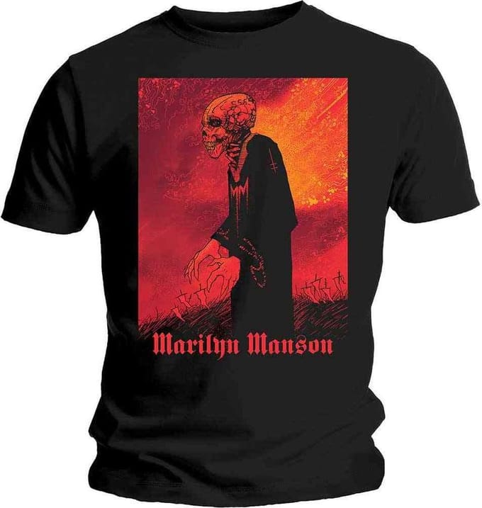 Marilyn Manson - Mad Monk Heren T-shirt - S - Zwart