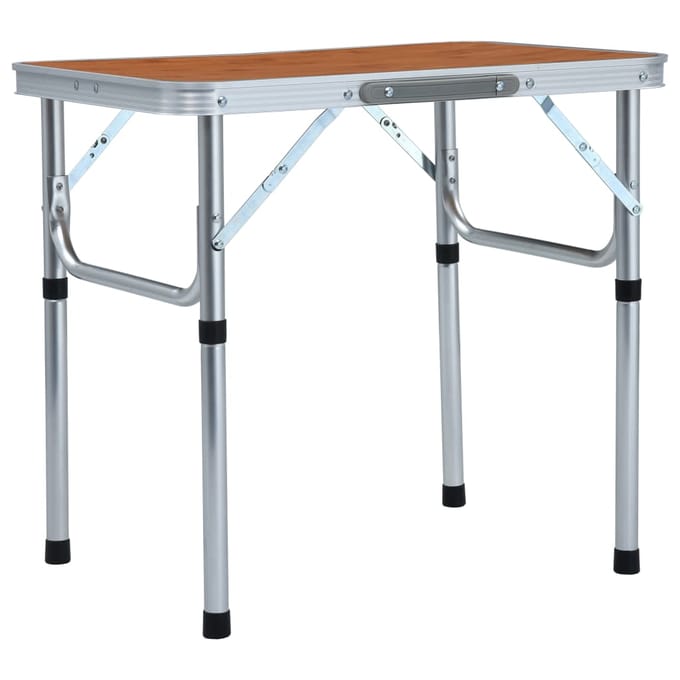 vidaXL - Campingtafel - inklapbaar - 60x45 - cm - aluminium