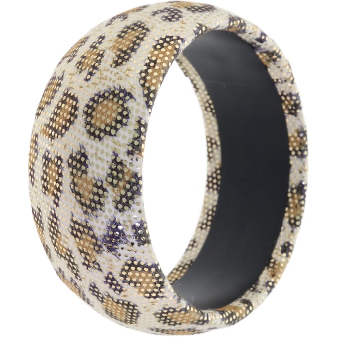 Behave – Armband – Panterprint – Beige crème – Goudaccent – Breed – Kunststof