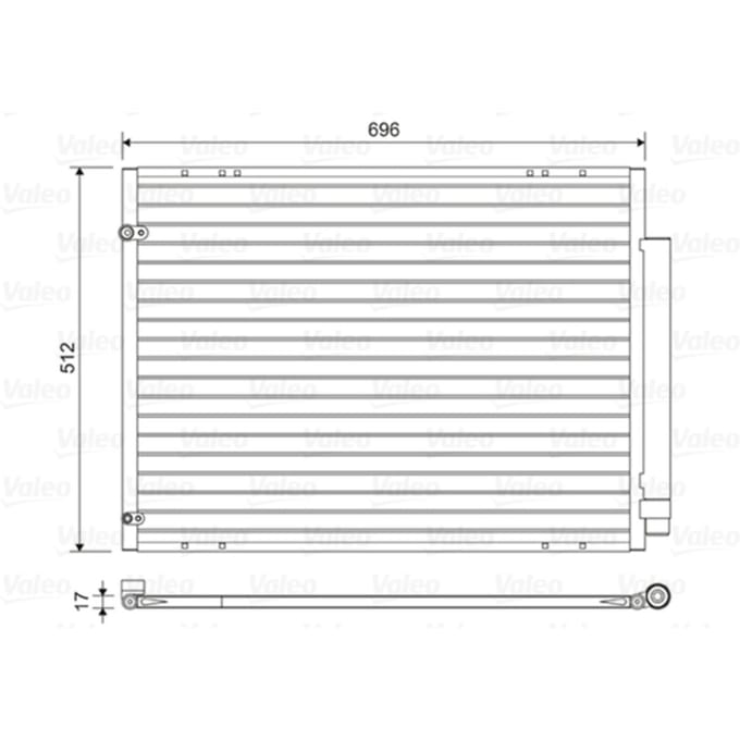 Condensator, airconditioning VALEO 814448