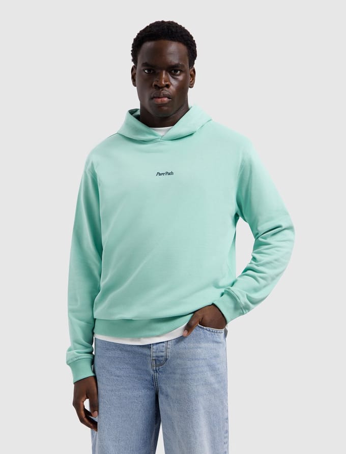 Pure Path Hooded Sweater Bold Emblem Mint (26010303 - 14)