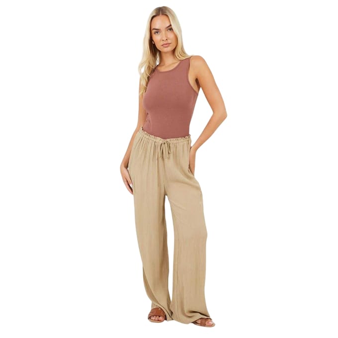 Brave Soul Dames/Dames Jersey Body (Donkere Taupe)