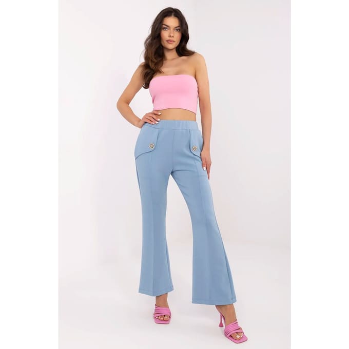 Sculpted Button Pants - Hellblau - Hellblau / Einheitsgröße
