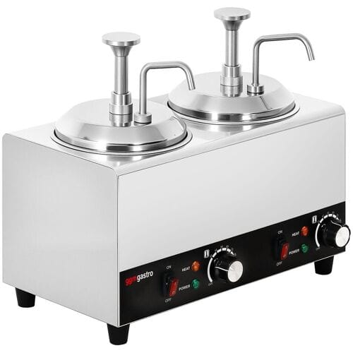 GGM Gastro Beheizter Saucenspender - 1,2 kW - 2x 2 Liter - inkl. Einsatz