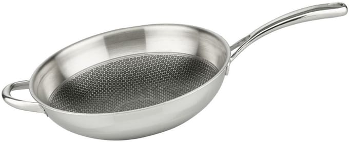 Wokpan 30 cm van 18/10 roestvrij staal Elo Relief Evolution