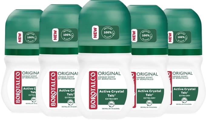 Borotalco Deodorant Roller 5 x 50 ml Voordeelverpakking