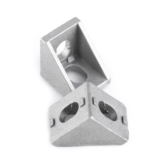 10 stuks Aluminiumlegering L-vorm Hoekbeugel Rechte Hoek Versteviging Bevestigingsmiddel 20x20mm