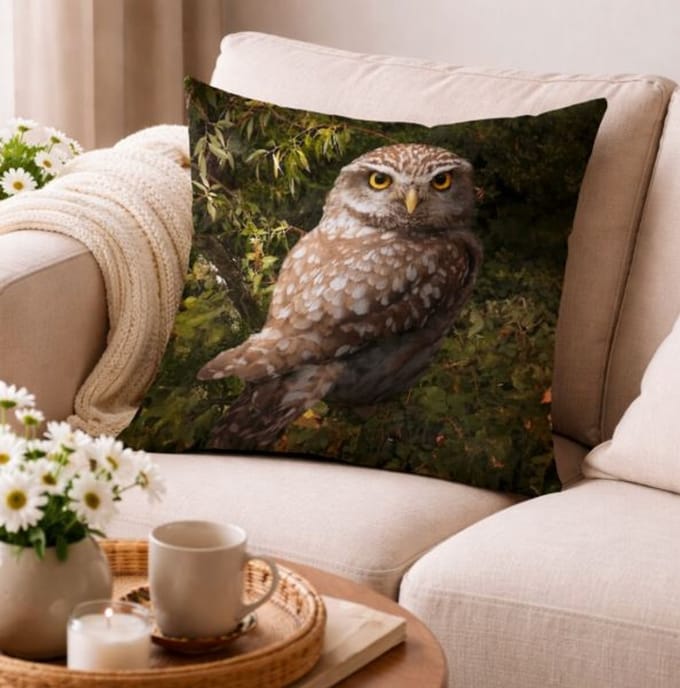 Velvet Enchanted Owls Collection Kussenhoes - Uil - 45x45 cm