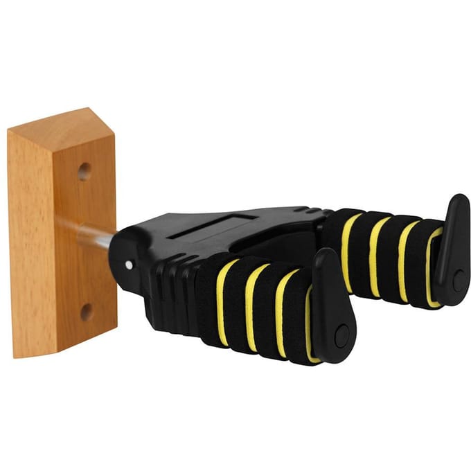 Gitaarwandhaak Gitaarwandmontagehaak Gitaarhanger Houten houderhanger Multifunctioneel zwart