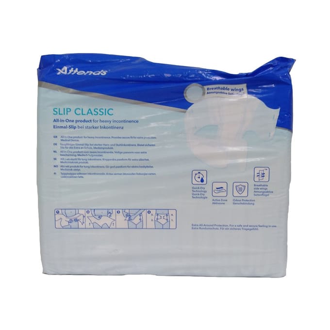 Attends Slip Classic 10 Large - 1 pak van 15 stuks