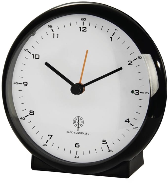 Hama wekker- Elegance Pro - Radiogestuurd - Geluidsarm- Zwart