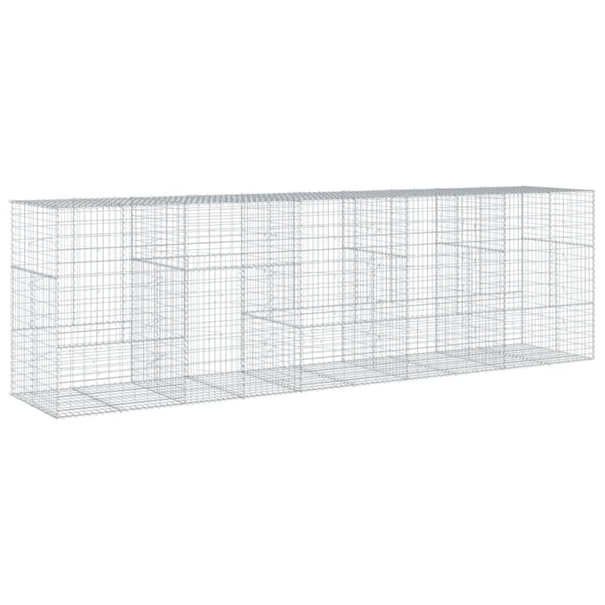 vidaXL - Schanskorf - 500x100x150 - cm - gegalvaniseerd - ijzer - zilverkleurig