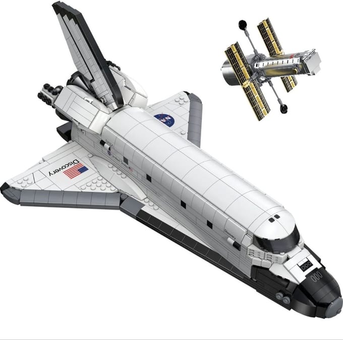 Cada ruimtevaart NASA bouwset shuttle Discovery 1827 stuks speelgoed.