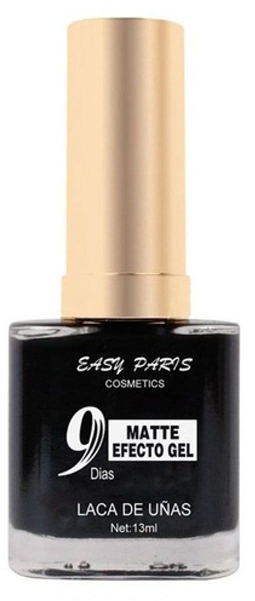 Easy Paris - Nagellak - Mat Zwart - 1 flesje met 13 ml inhoud - Nummer 062