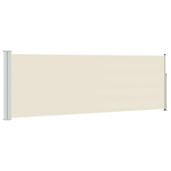 vidaXL - Tuinscherm - uittrekbaar - 100x314 - cm - crème