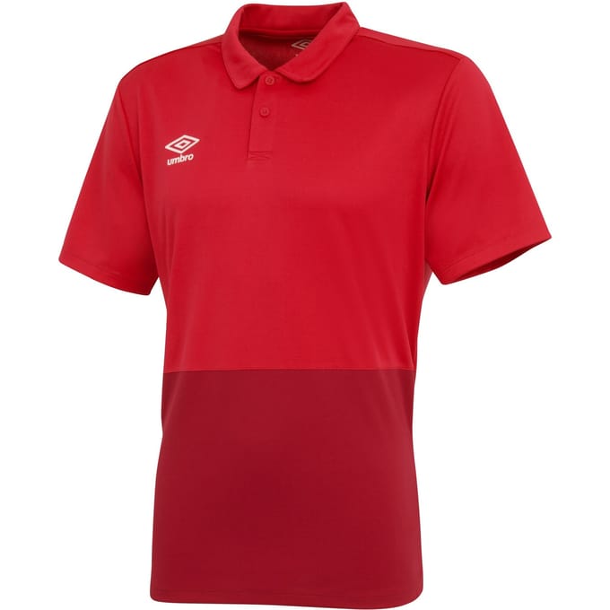 Umbro Jongens Polyester Polo Shirt (Vermiljoen/Jesterrood)