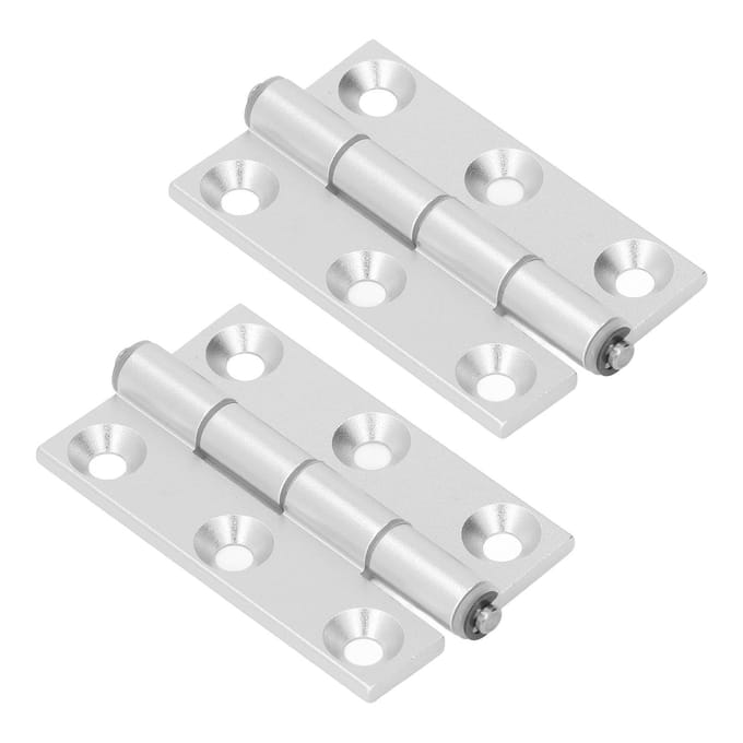 2 Stuks Platte Scharnier Vouwen Aluminium Profiel Hars Busassen Vierkant Deurbeslag
