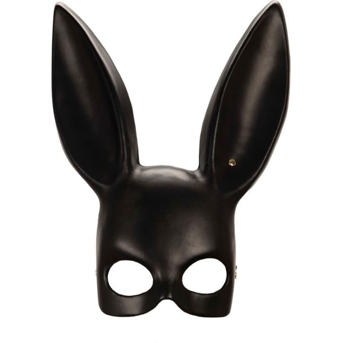 Asche & Gold | Bunny Mask | BDSM Mask | Zwart