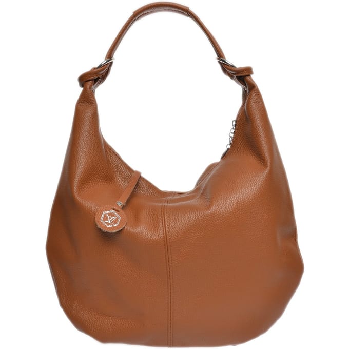 Luisa Vannini Brown Rundleer Tas