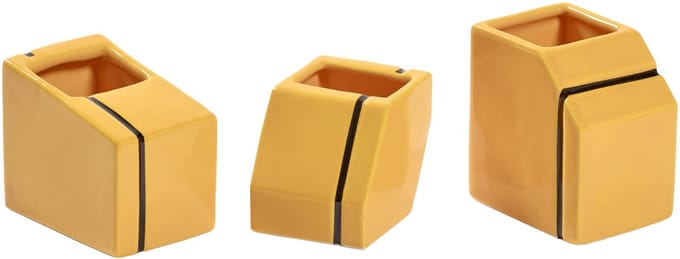 Serax Silos Mini Vaas Set Van 3 Yellow