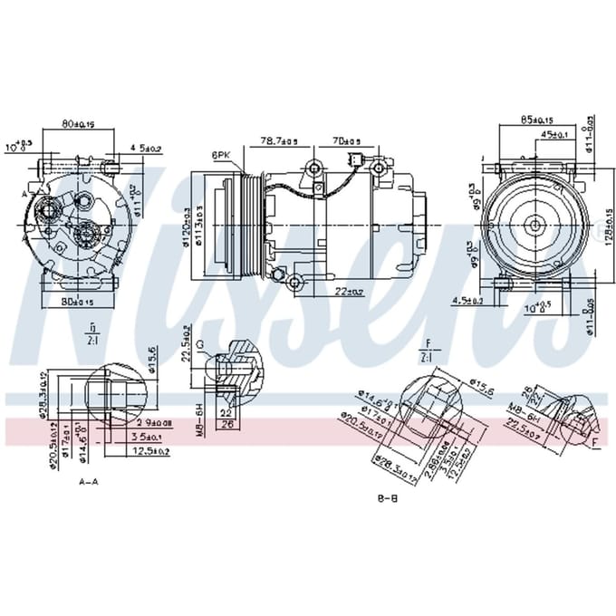 Compressor airconditioning NISSENS 89388