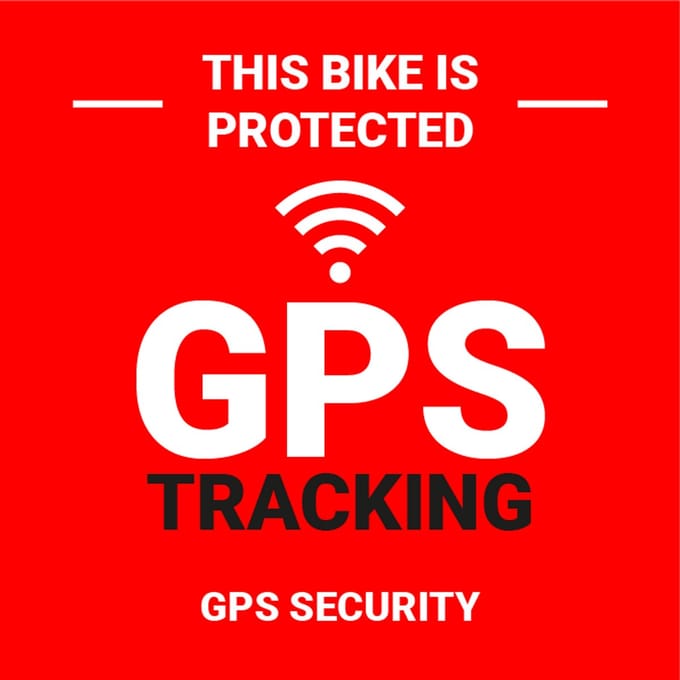 GPS protected sticker 100 x 100 mm