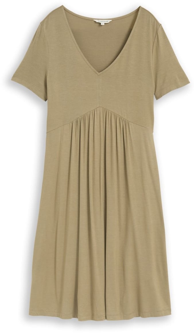 Tom Tailor - Jerseyjurk met V-hals - Maat 46 - Silver Olive