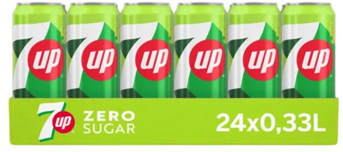 7UP - Zero Sugar - 24 x 330 ml - Tray