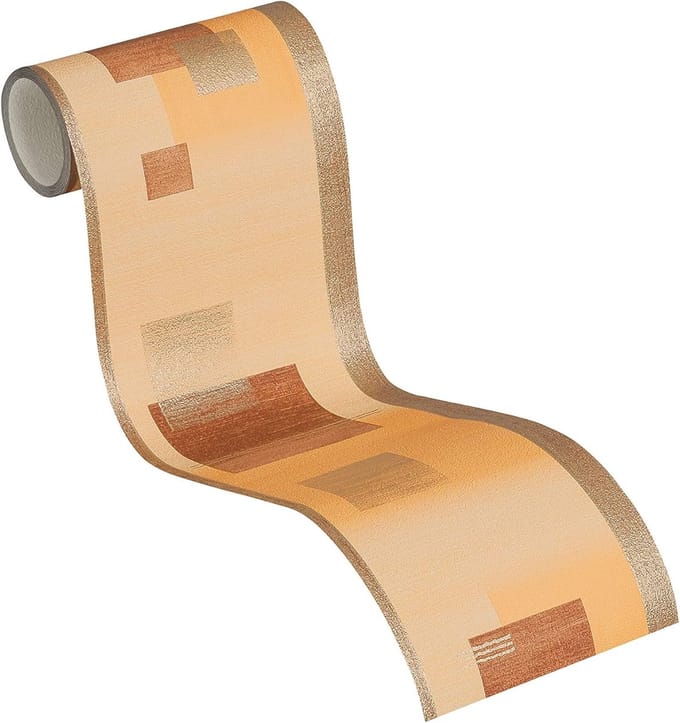 MODERN BEHANGRAND | goud beige bruin oranje - A.S. Création Only Borders 11
