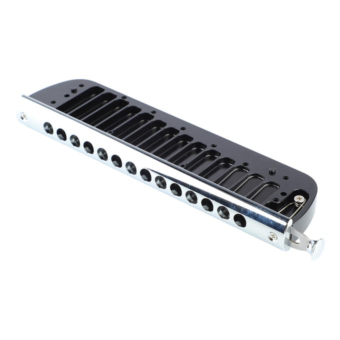 Mondharmonica Kam Fijne Afwerking Chromatische Mondharmonica Kam Accessoires voor Beginners 257 Aluminium black