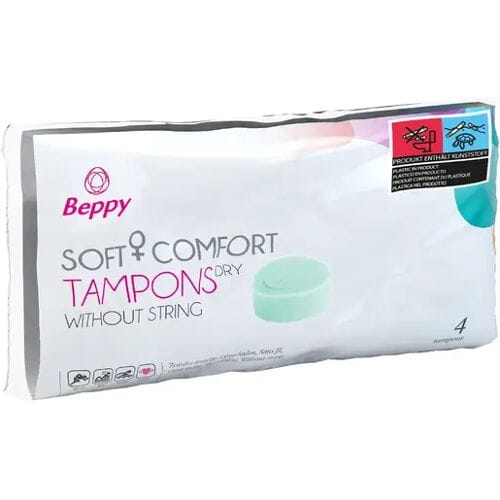 Beppy Tampons Extra Soft - 4 stuks -zonder touwtje