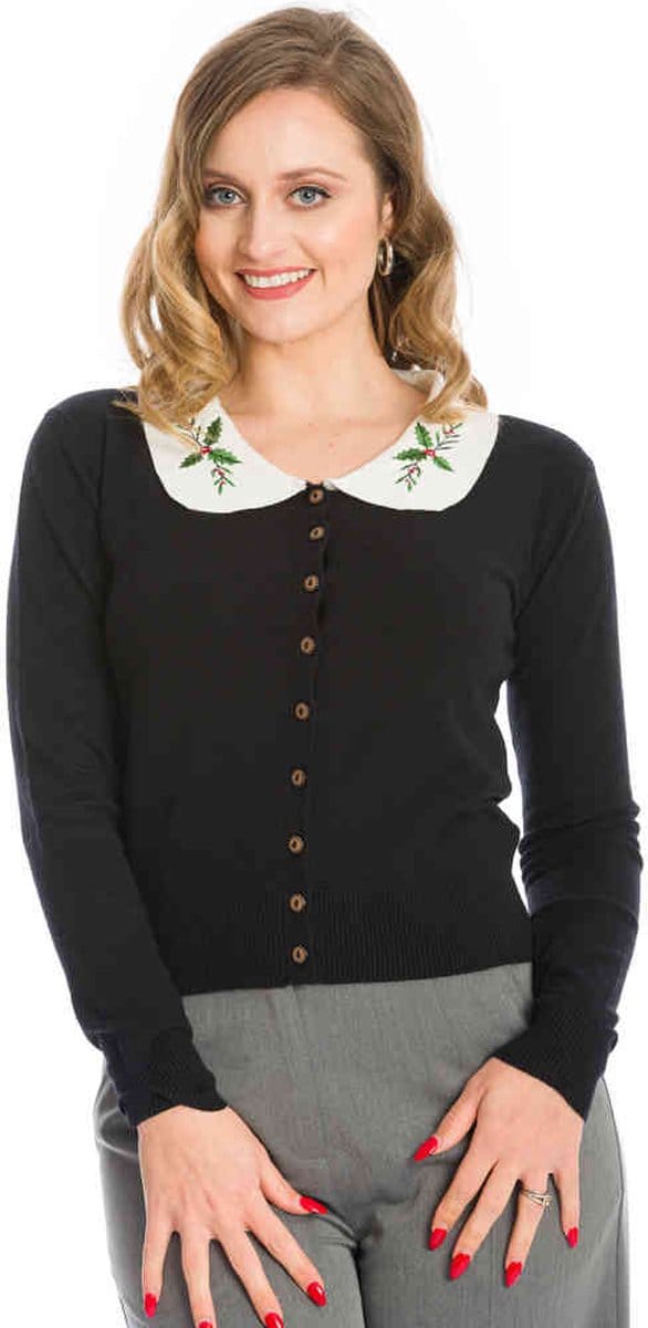 Dancing Days - HAPPY HOLLY Cardigan - S - Zwart