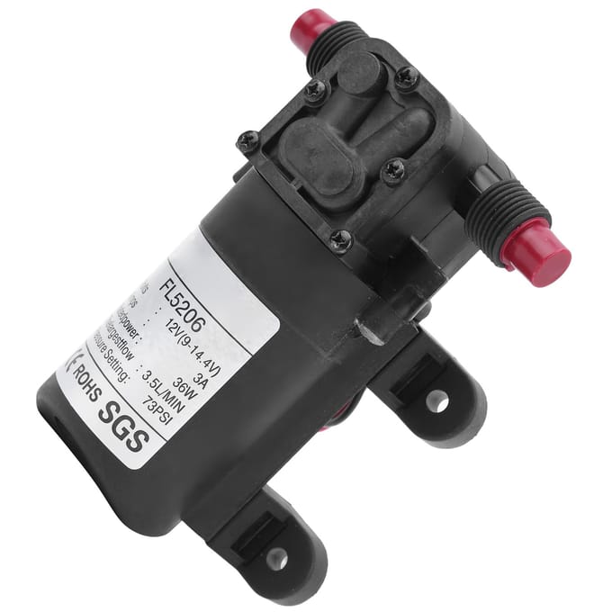 Membraanpomp Micro DC Elektrisch 73PSI 3.5LMIN G12in 12V36W Hydraulische Apparatuur
