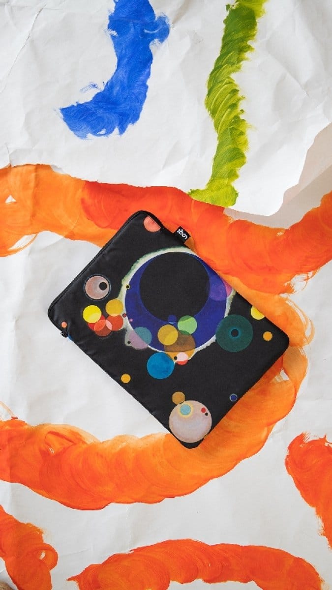 LOQI Laptop Sleeve Medium - Several Circles gerecycled