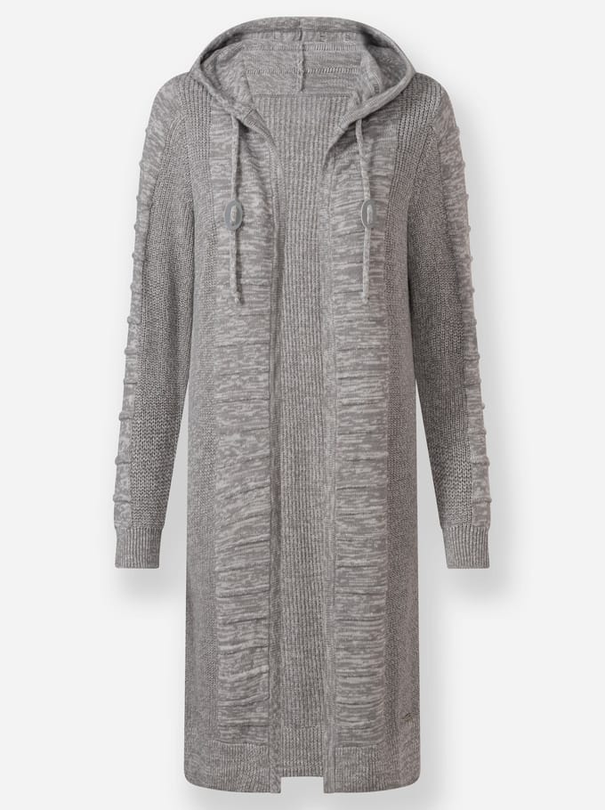 Lang gebreid vest