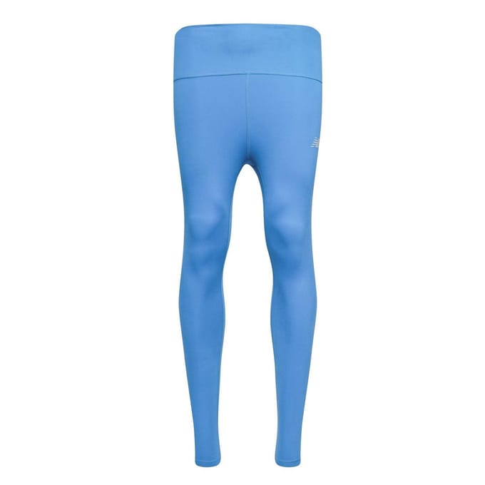 New Balance Dames Harmony Logo Hoge Taille Leggings (Blauw)